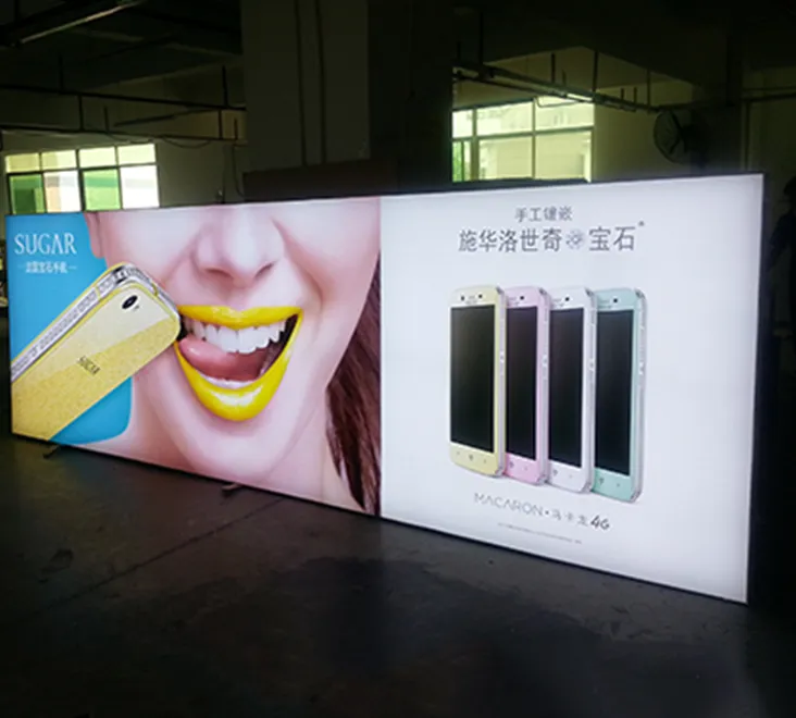 LED Double-sided Frameless Fabric Lightbox-12000