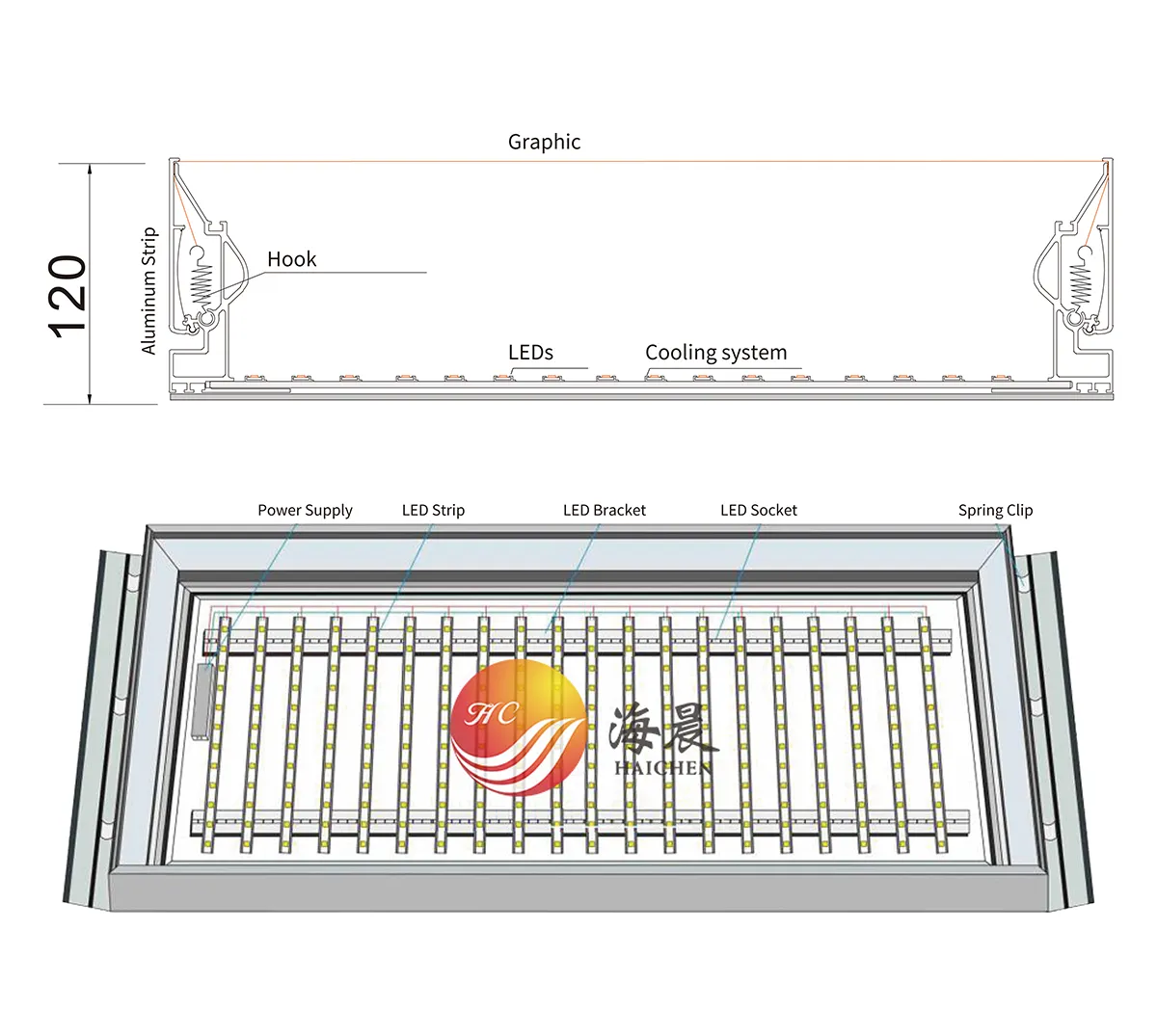 Structure-LED Snap-on Fabric Light Box-12000